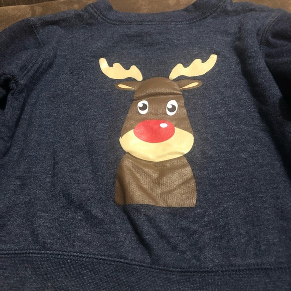 Rugged Bear • Navy Rudolph Reindeer Design Sweater - Picture 6 of 11